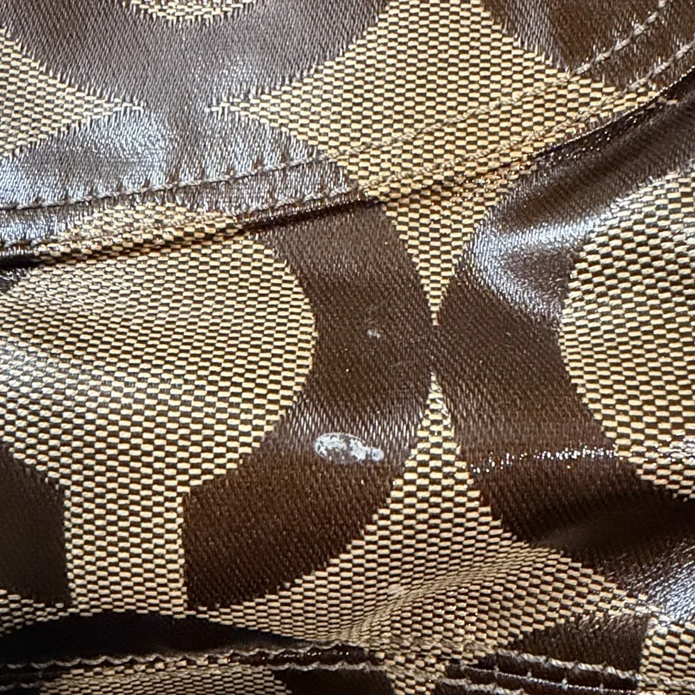 Coach Brown and Gold Shiny Women's Bag